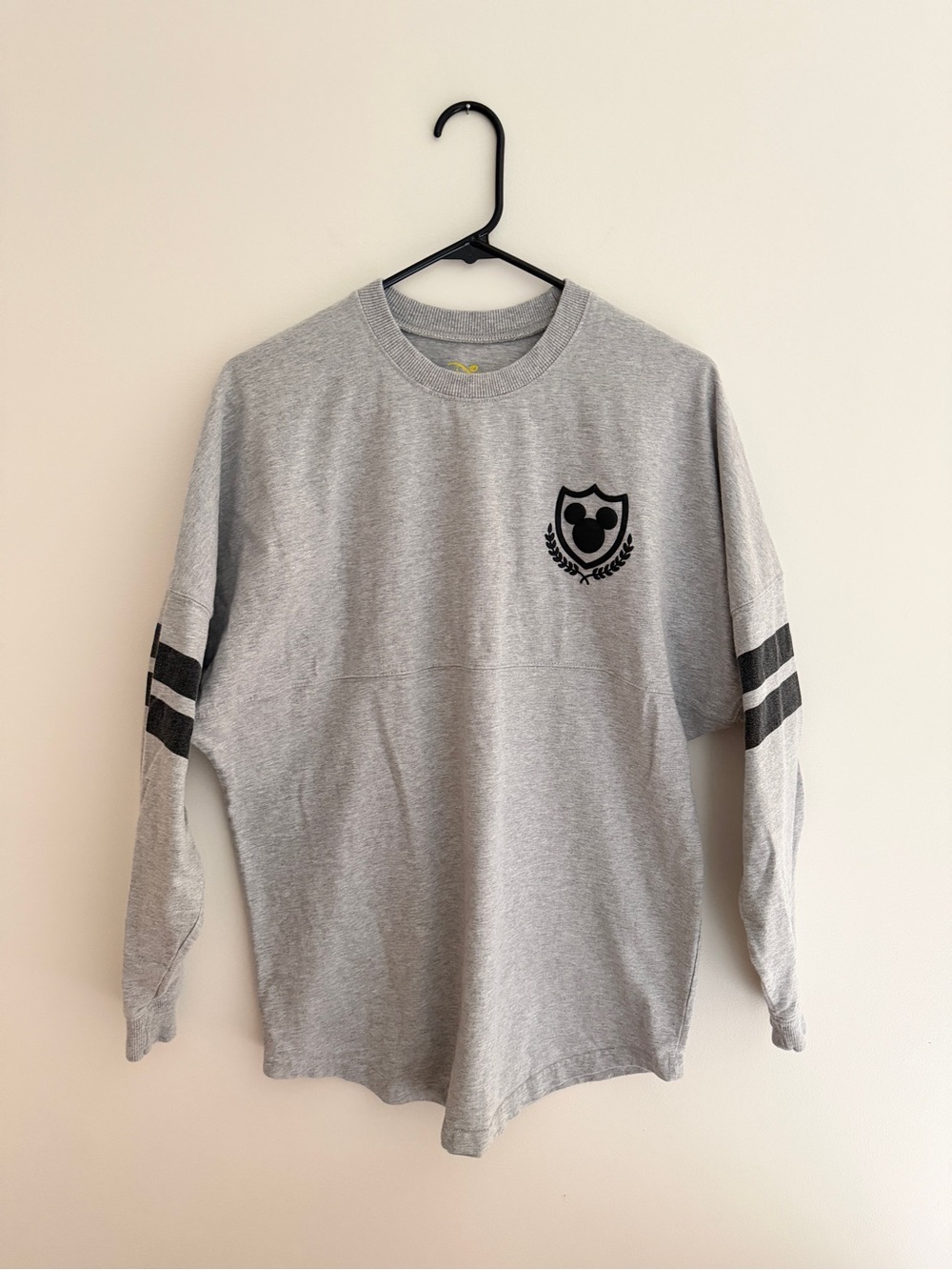 Disney Spirit Jersey Grey and Black Size S